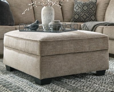 Bovarian Ottoman - Beige Storage Ottoman modern furniture Contempo Furniture