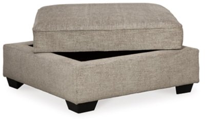 Bovarian Ottoman - Beige Storage Ottoman modern furniture Contempo Furniture