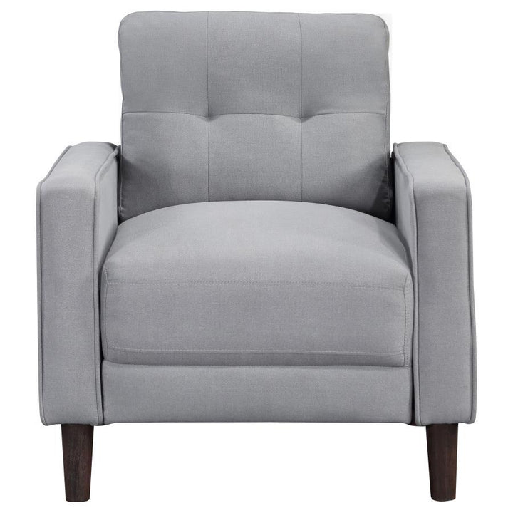 Bowen - 3 Piece Upholstered Track Arm Tufted Sofa Set - Gray 3 - Piece Living Room Set modern furniture Contempo Furniture