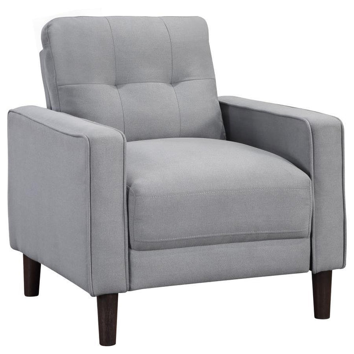 Bowen - 3 Piece Upholstered Track Arm Tufted Sofa Set - Gray 3 - Piece Living Room Set modern furniture Contempo Furniture