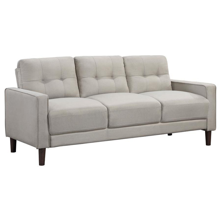 Bowen - Upholstered Track Arm Tufted Sofa - Beige Stationary Sofa modern furniture Contempo Furniture