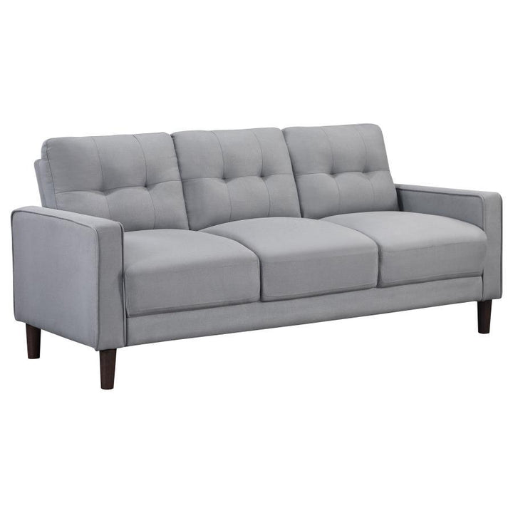 Bowen - Upholstered Track Arm Tufted Sofa - Gray Stationary Sofa modern furniture Contempo Furniture