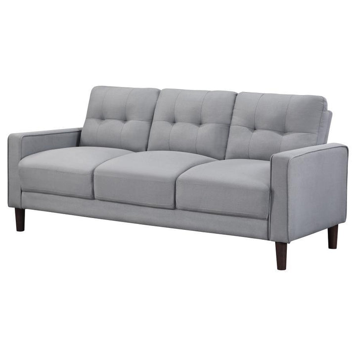 Bowen - Upholstered Track Arm Tufted Sofa - Gray Stationary Sofa modern furniture Contempo Furniture