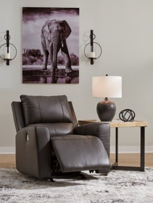 Boxmere Power Recliner - Dark Brown Reclining Chair modern furniture Contempo Furniture