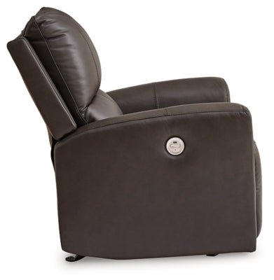 Boxmere Power Recliner - Dark Brown Reclining Chair modern furniture Contempo Furniture