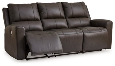 Boxmere Power Reclining Sofa - Dark Brown Power Reclining Sofa modern furniture Contempo Furniture