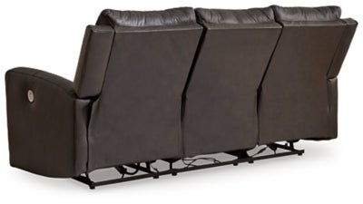 Boxmere Power Reclining Sofa - Dark Brown Power Reclining Sofa modern furniture Contempo Furniture
