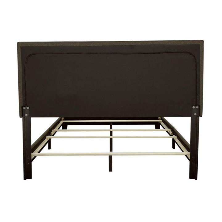 Boyd - Upholstered Queen Panel Bed - Charcoal Upholstered Bed modern furniture Contempo Furniture