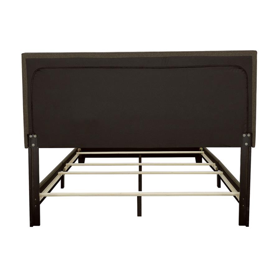 Boyd - Upholstered Queen Panel Bed - Charcoal Upholstered Bed modern furniture Contempo Furniture