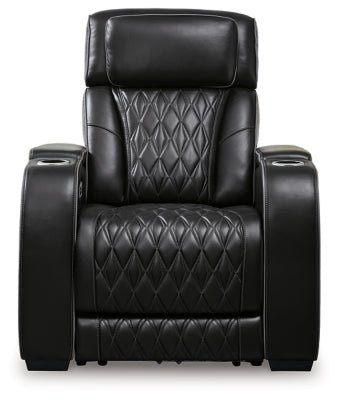 Boyington Power Recliner - Black Reclining Chair modern furniture Contempo Furniture