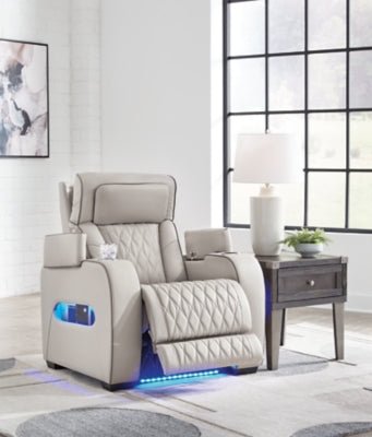 Boyington Power Recliner - Gray Reclining Chair modern furniture Contempo Furniture