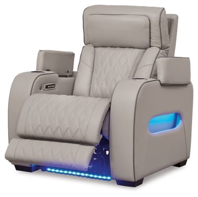 Boyington Power Recliner - Gray Reclining Chair modern furniture Contempo Furniture