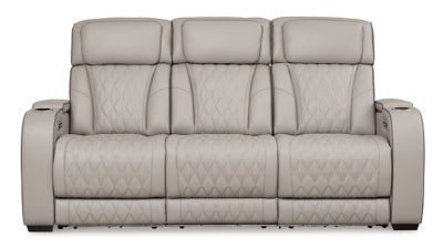 Boyington Power Reclining Sofa - Gray Reclining Sofa modern furniture Contempo Furniture