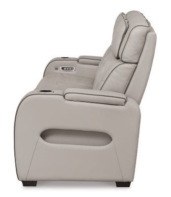 Boyington Power Reclining Sofa - Gray Reclining Sofa modern furniture Contempo Furniture