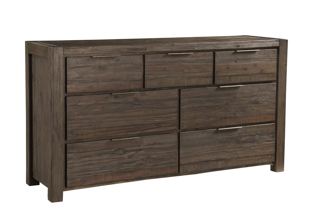 Modus Furniture 8Lf282A Savanna Seven Drawer Solid Wood Dresser In Coffee Bean 2024
