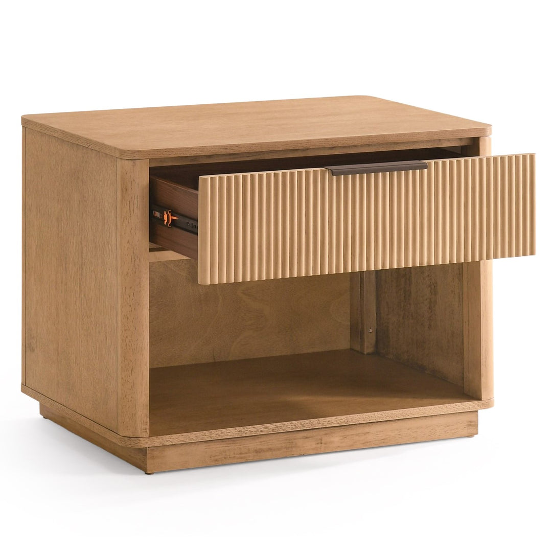 Santa Monica  Modern Natural Oak Nightstand