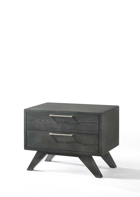 Soria Modern Grey Wash Bedroom Set
