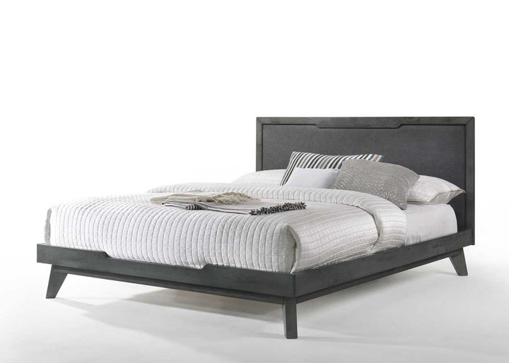 Soria Modern Grey Wash Bedroom Set