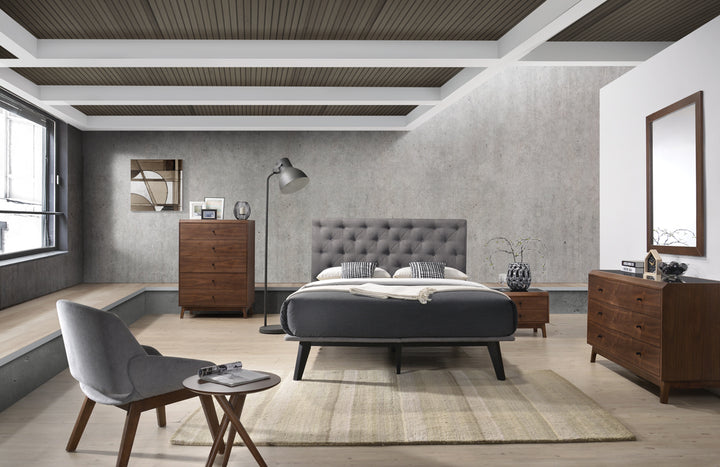 Gibson Modern Grey Fabric Super King 76" x 84" Bed