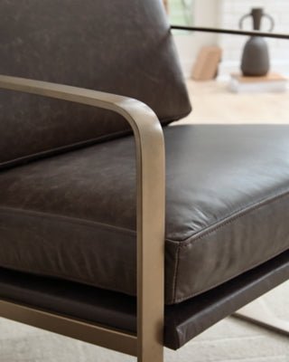 Bradett Accent Chair - Dark Brown Accent Chair modern furniture Contempo Furniture