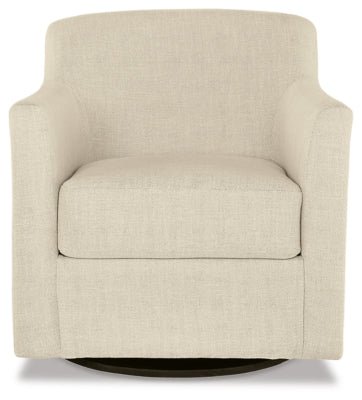 Bradney Swivel Accent Chair - Beige Swivel Chair modern furniture Contempo Furniture