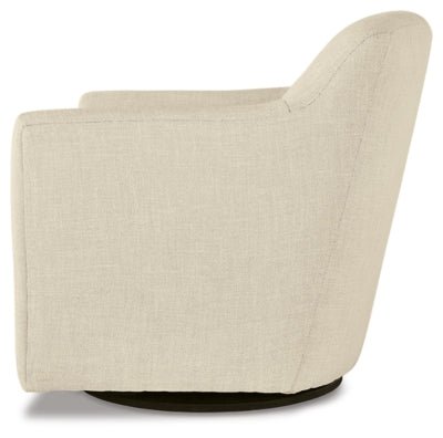 Bradney Swivel Accent Chair - Beige Swivel Chair modern furniture Contempo Furniture