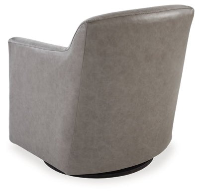 Bradney Swivel Accent Chair - Dark Gray Swivel Chair modern furniture Contempo Furniture