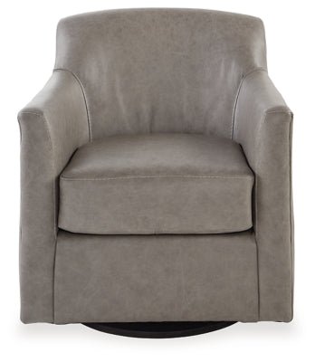 Bradney Swivel Accent Chair - Dark Gray Swivel Chair modern furniture Contempo Furniture