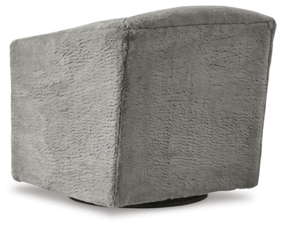Bramner Accent Chair - Dark Gray Swivel Chair modern furniture Contempo Furniture