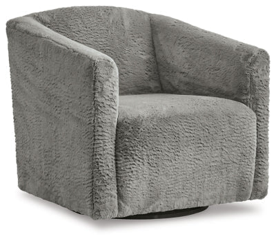 Bramner Accent Chair - Dark Gray Swivel Chair modern furniture Contempo Furniture
