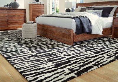 Bramshaw 10' x 14' Rug - Black Area Rug modern furniture Contempo Furniture