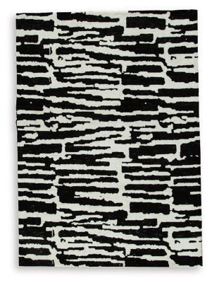 Bramshaw 5' x 7' Rug - Black Area Rug modern furniture Contempo Furniture