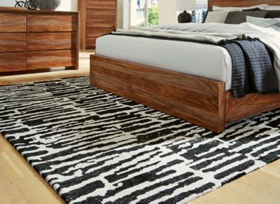 Bramshaw 8' x 10' Rug - Black Area Rug modern furniture Contempo Furniture