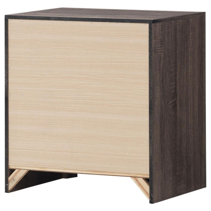 Brantford - 2 - Drawer Nightstand - Barrel Oak Accent Nightstand modern furniture Contempo Furniture