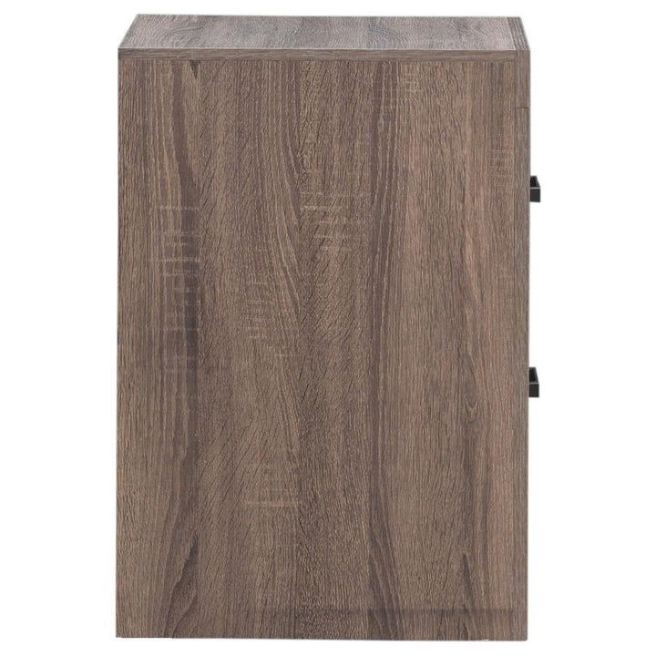 Brantford - 2 - Drawer Nightstand - Barrel Oak Accent Nightstand modern furniture Contempo Furniture