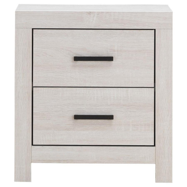 Brantford - 2 - Drawer Nightstand - Coastal White Accent Nightstand modern furniture Contempo Furniture