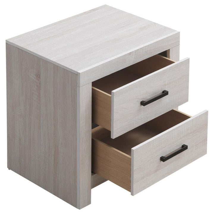 Brantford - 2 - Drawer Nightstand - Coastal White Accent Nightstand modern furniture Contempo Furniture