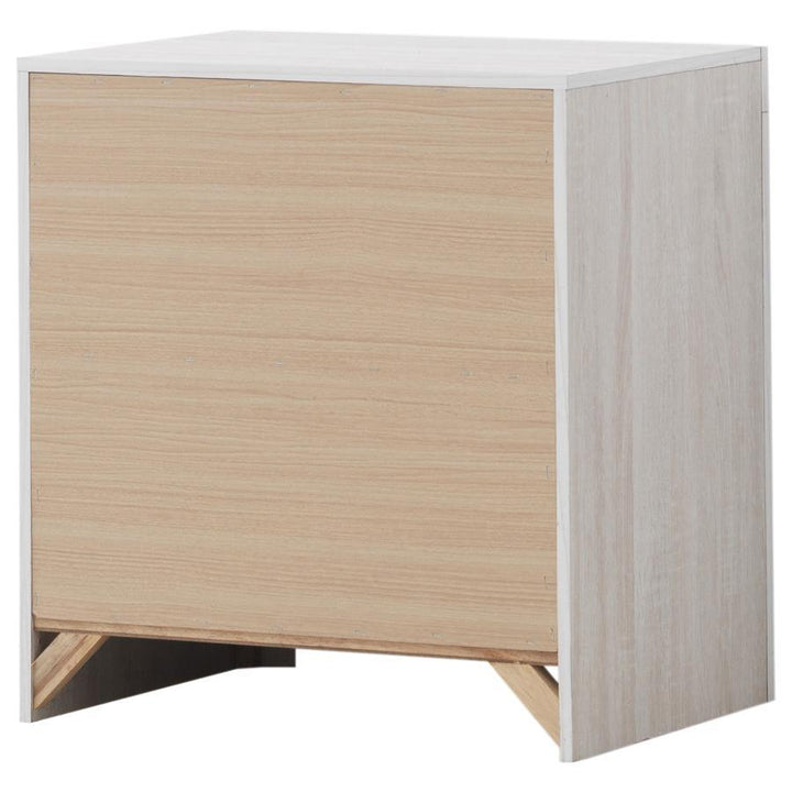 Brantford - 2 - Drawer Nightstand - Coastal White Accent Nightstand modern furniture Contempo Furniture