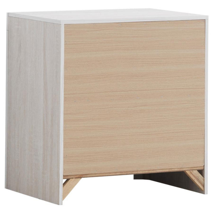 Brantford - 2 - Drawer Nightstand - Coastal White Accent Nightstand modern furniture Contempo Furniture