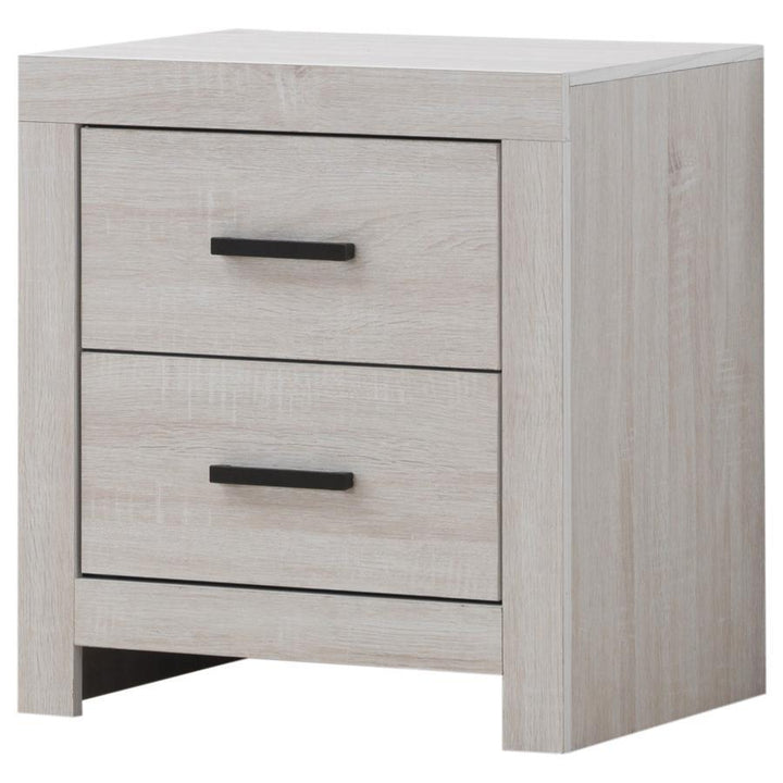 Brantford - 2 - Drawer Nightstand - Coastal White Accent Nightstand modern furniture Contempo Furniture