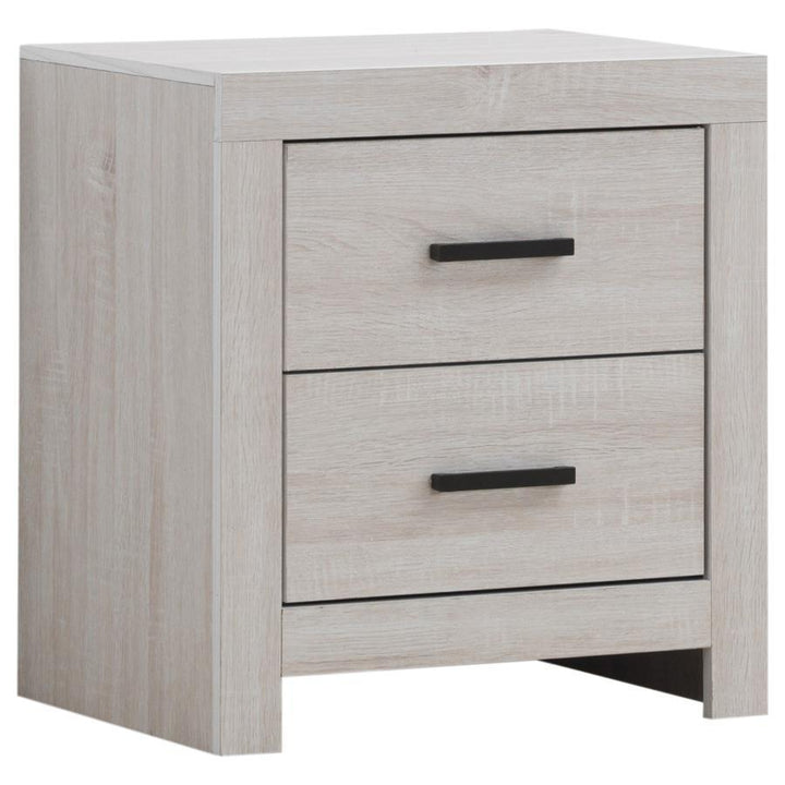 Brantford - 2 - Drawer Nightstand - Coastal White Accent Nightstand modern furniture Contempo Furniture