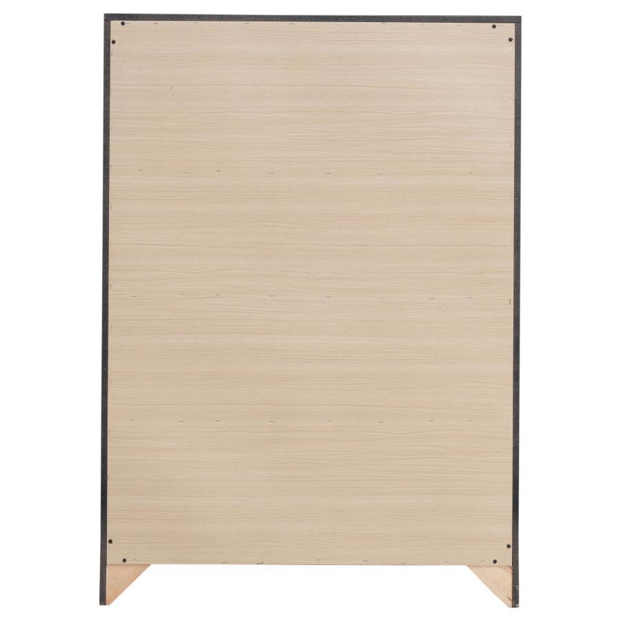 Brantford - 4 - Drawer Bedroom Chest - Barrel Oak Accent Chest modern furniture Contempo Furniture