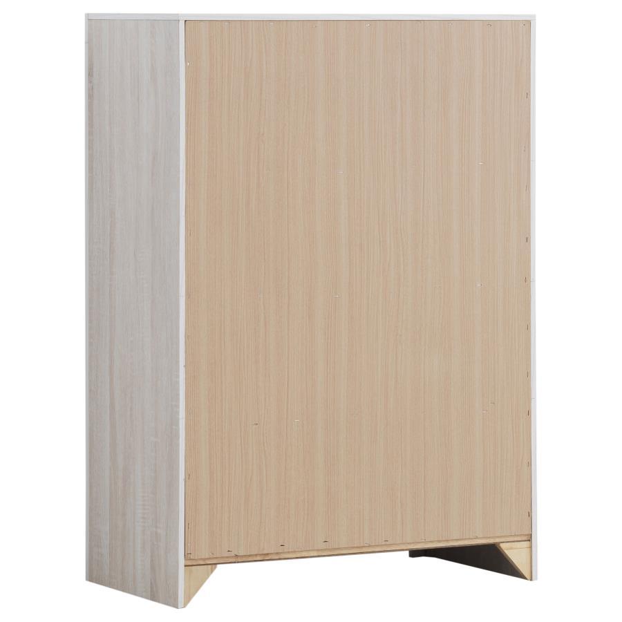 Brantford - 4 - Drawer Bedroom Chest - Coastal White Accent Chest modern furniture Contempo Furniture