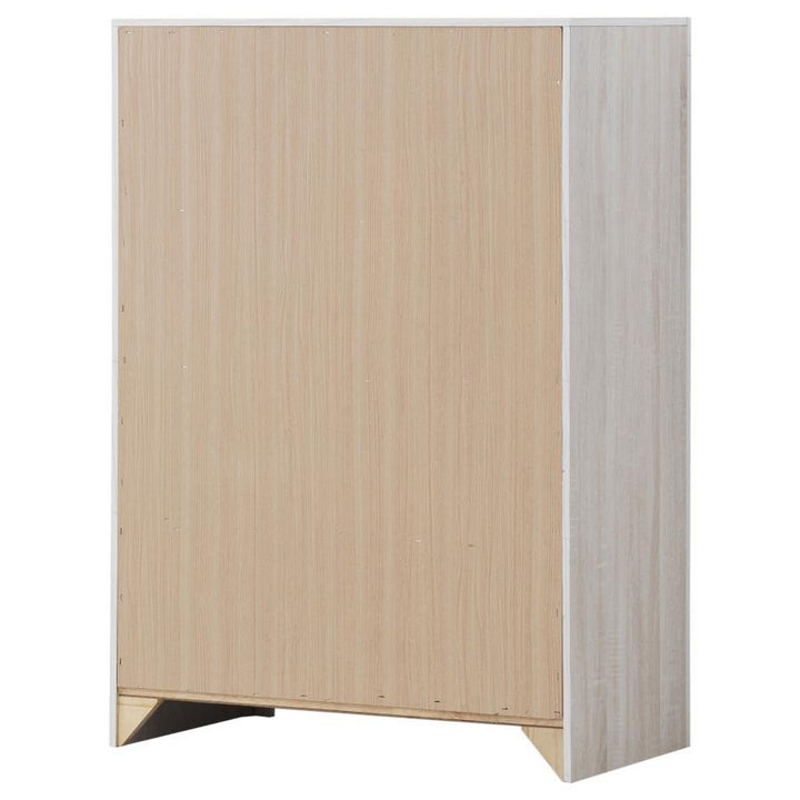 Brantford - 4 - Drawer Bedroom Chest - Coastal White Accent Chest modern furniture Contempo Furniture