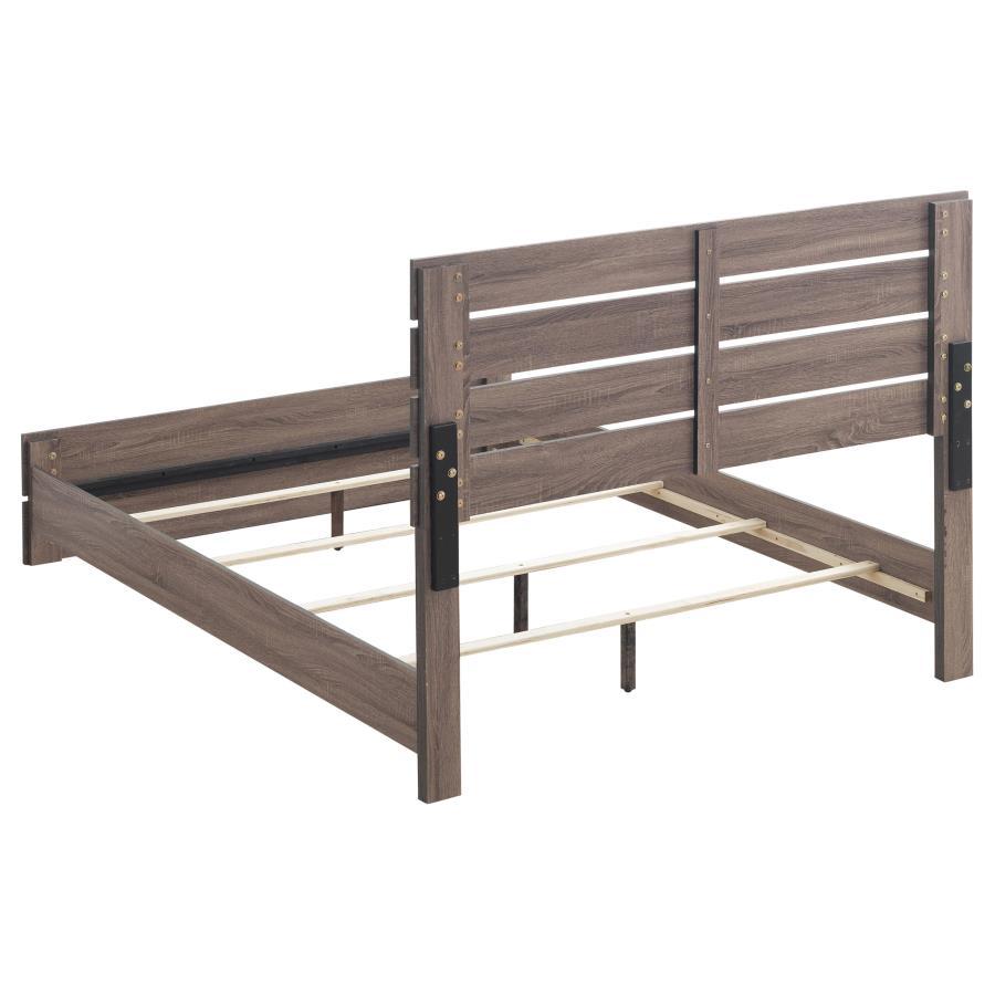 Brantford - 5 Piece Queen Bedroom Set - Barrel Oak 5 - Piece Bedroom Set modern furniture Contempo Furniture
