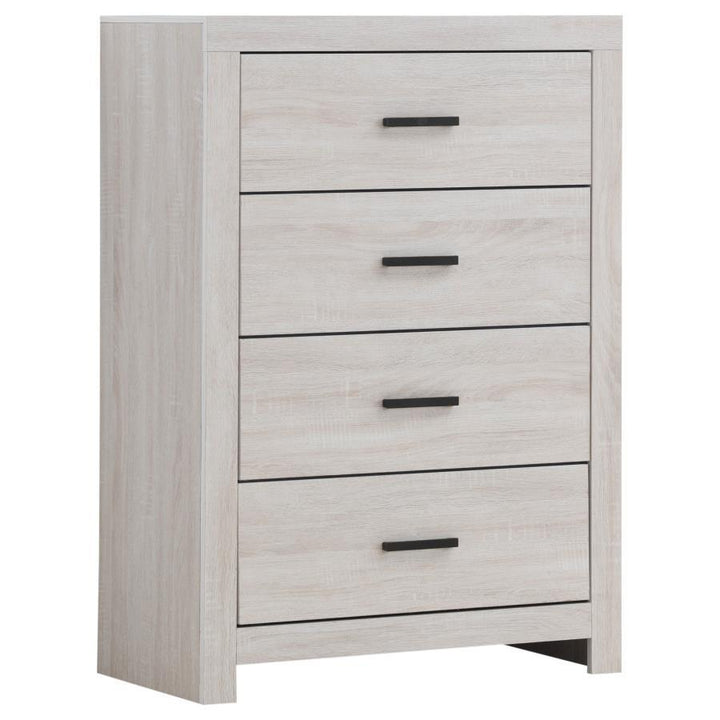 Brantford - 5 Piece Queen Bedroom Set - Coastal White 5 - Piece Bedroom Set modern furniture Contempo Furniture