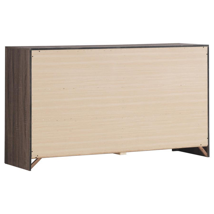 Brantford - 6 - Drawer Dresser - Barrel Oak Dressers modern furniture Contempo Furniture