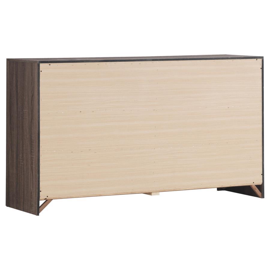 Brantford - 6 - Drawer Dresser - Barrel Oak Dressers modern furniture Contempo Furniture