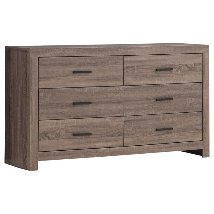 Brantford - 6 - Drawer Dresser - Barrel Oak Dressers modern furniture Contempo Furniture