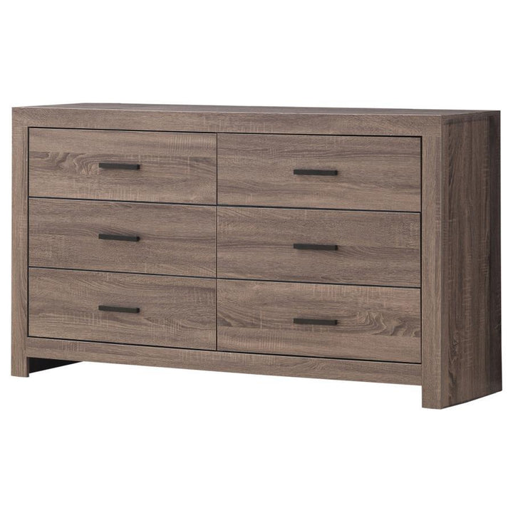 Brantford - 6 - Drawer Dresser - Barrel Oak Dressers modern furniture Contempo Furniture